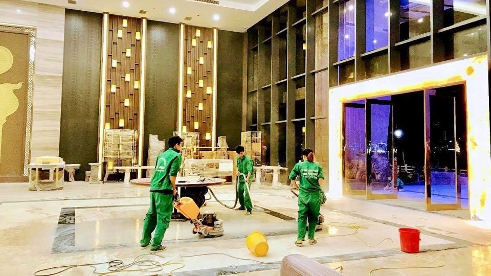 Dịch vụ đánh bóng sàn đá tự nhiên tại đà lạt lâm đồng