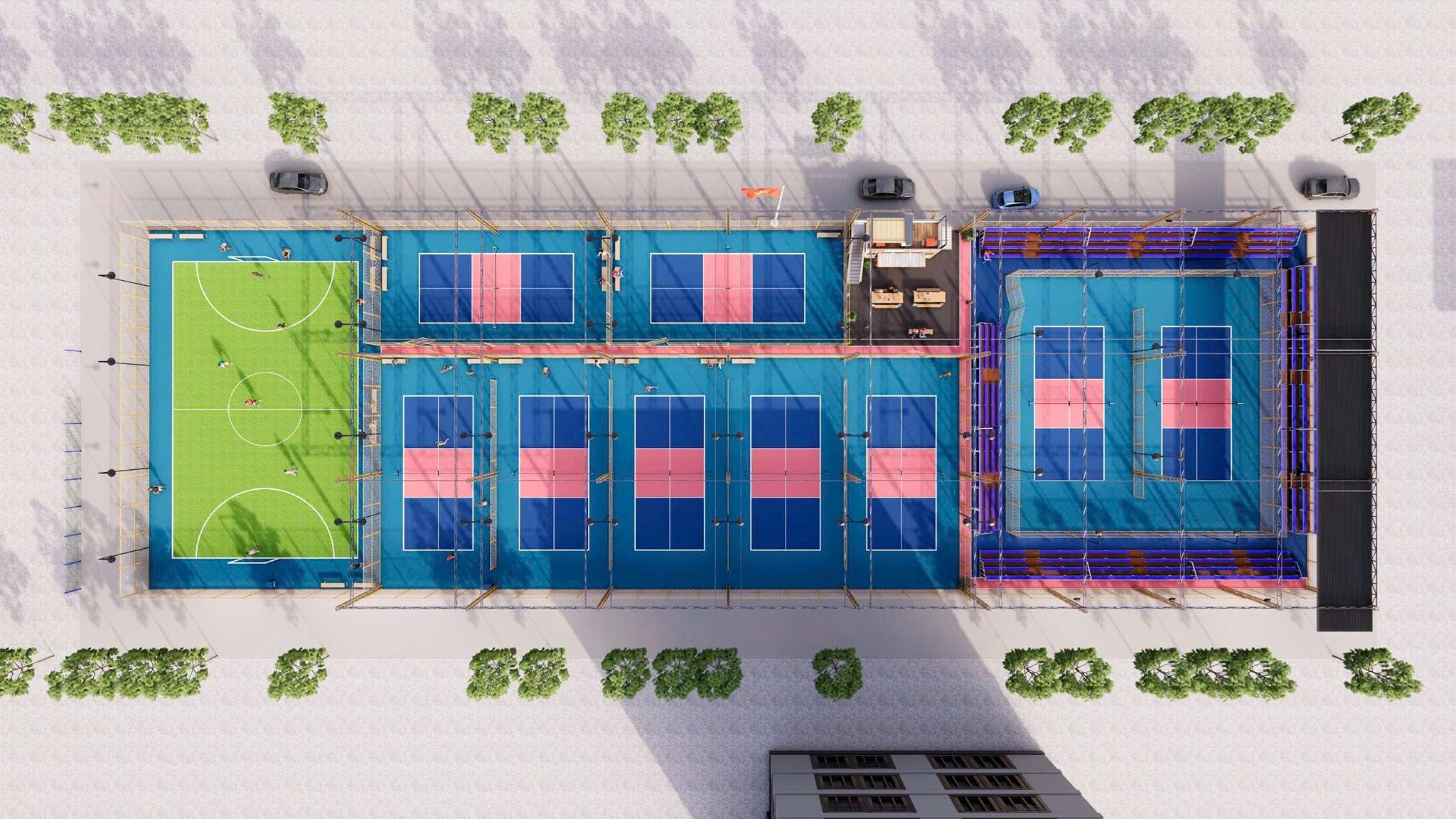 Thi Công Sân Pickleball Tại Quảng Ngãi | Sơn & Sửa Sân Thể Thao